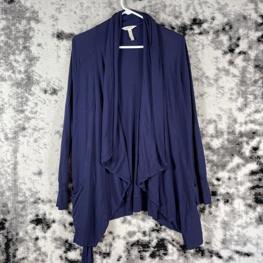 Matilda Jane Cardigan Womens Size Extra Small‎ Blue Rayon Open Thumb Hole